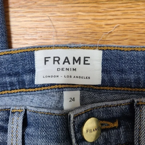 Frame Denim Size 24 Le Nouveau Straight Jeans in Sheffield - Picture 4 of 9